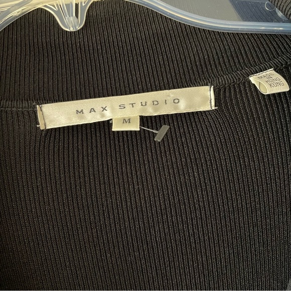 Black Tie-front Button Down Collared Midi Sheath Dress - Picture 7 of 7